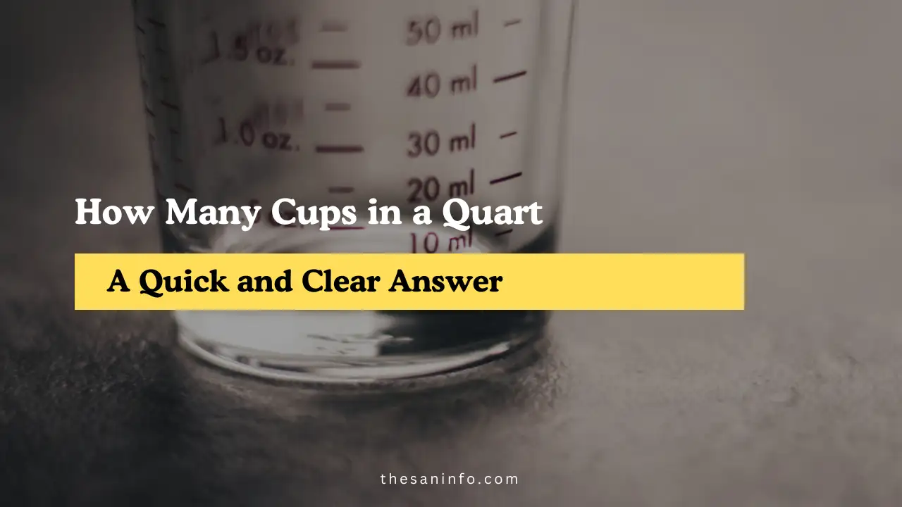 How Many Cups in a Quart