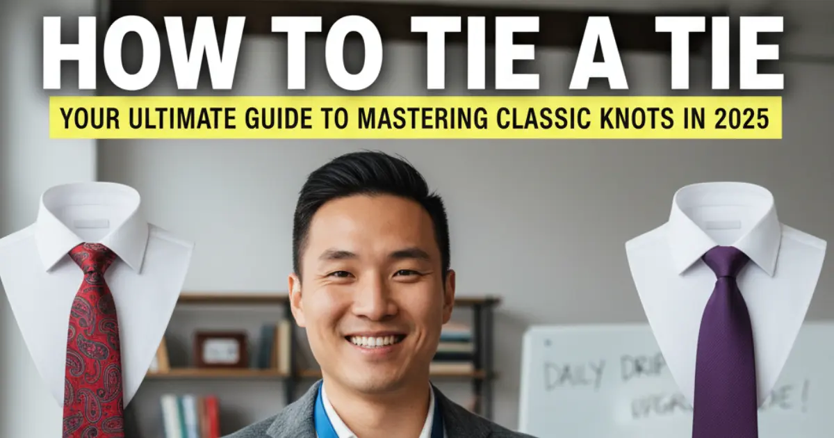 How to Tie a Tie