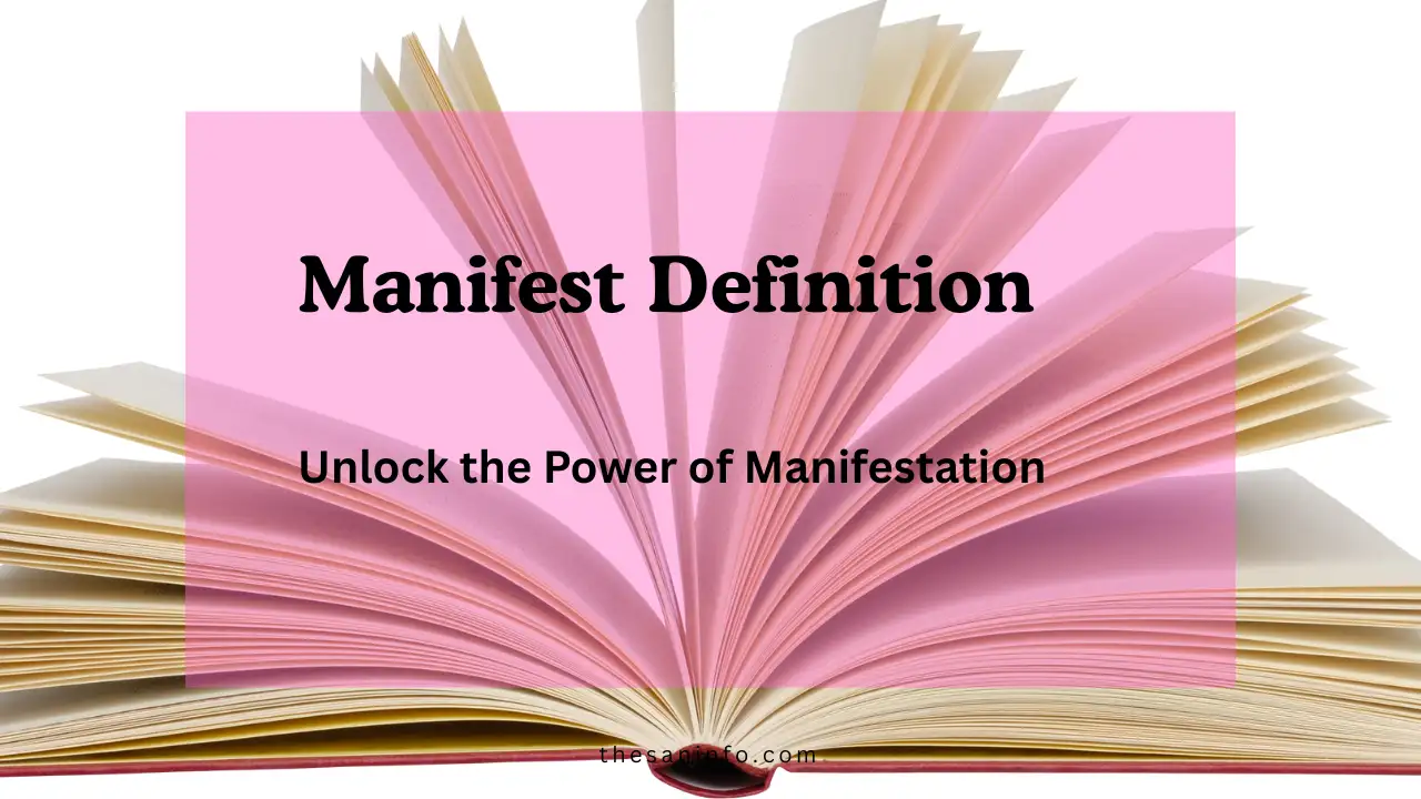 Manifest Definition